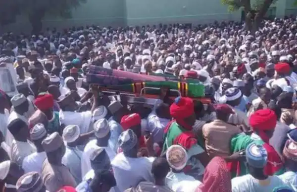 Dasuki absent at father’s burial [PHOTOS]